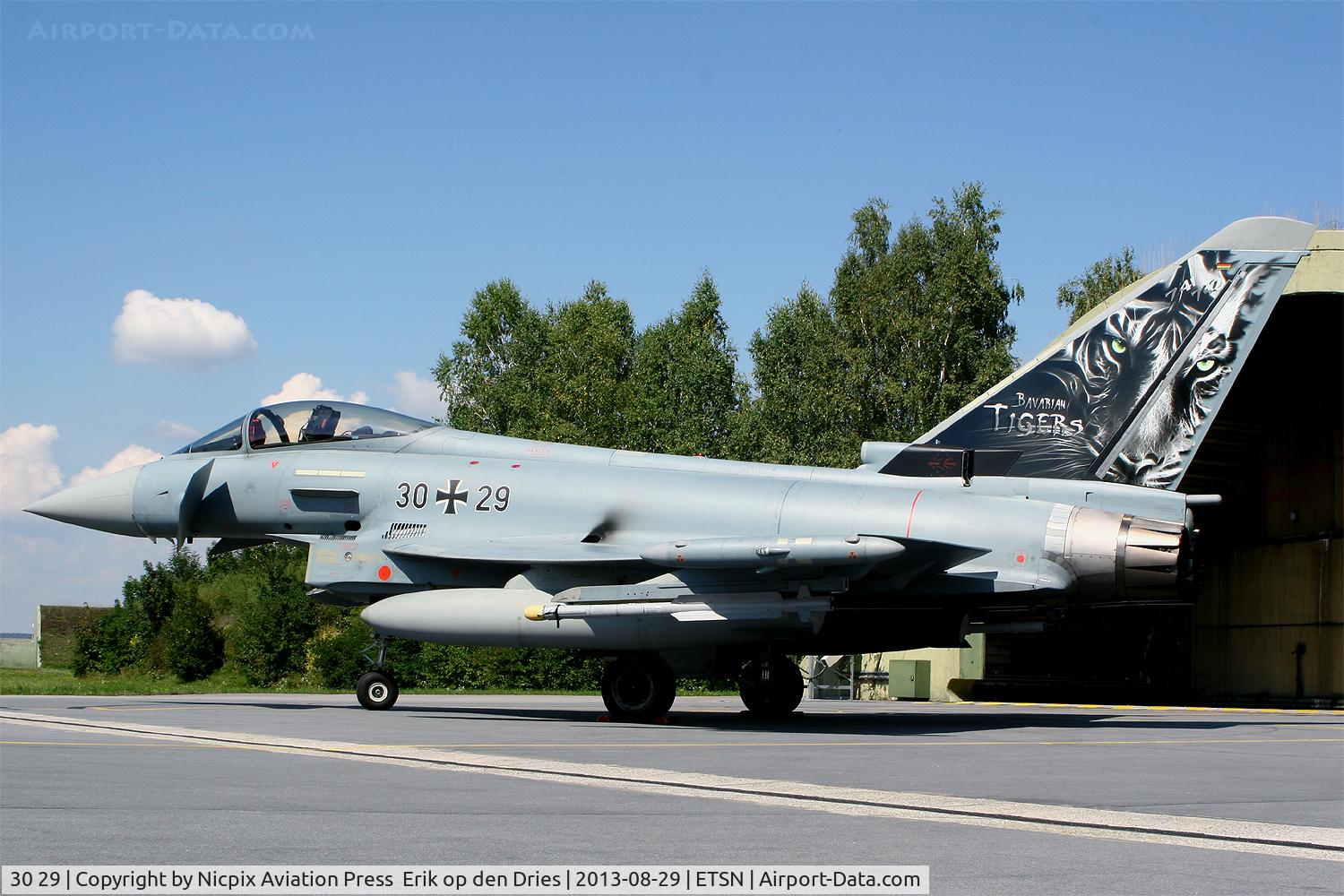 30 29, 2006 Eurofighter EF-2000 Typhoon S C/N 104/GS018, Bavarian Tigers! JG-74 is now the Bavarian tiger unit after JaBoG-32 disbanded.