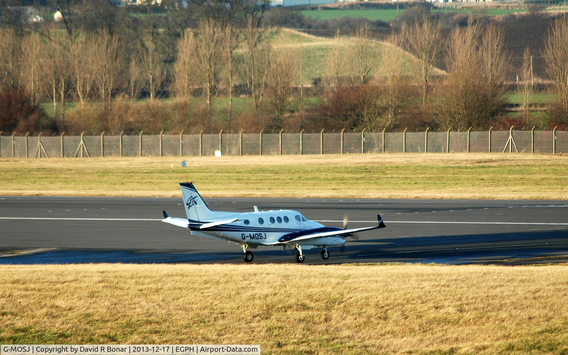 G-MOSJ, 2010 Hawker Beechcraft C90GTI King Air C/N LJ-1984, Departing Edinburgh in lovely winter light.
Like the winglets.
