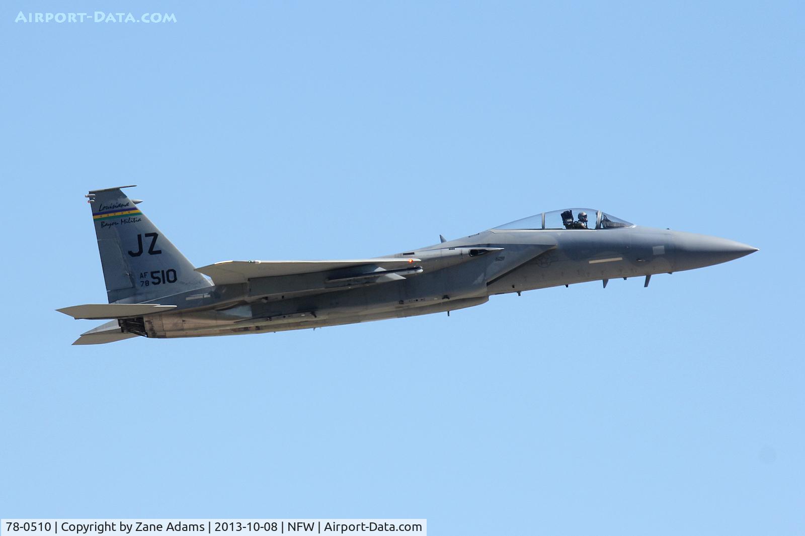 78-0510, 1978 McDonnell Douglas F-15C Eagle C/N 0495/C043, Departing NAS Fort Worth