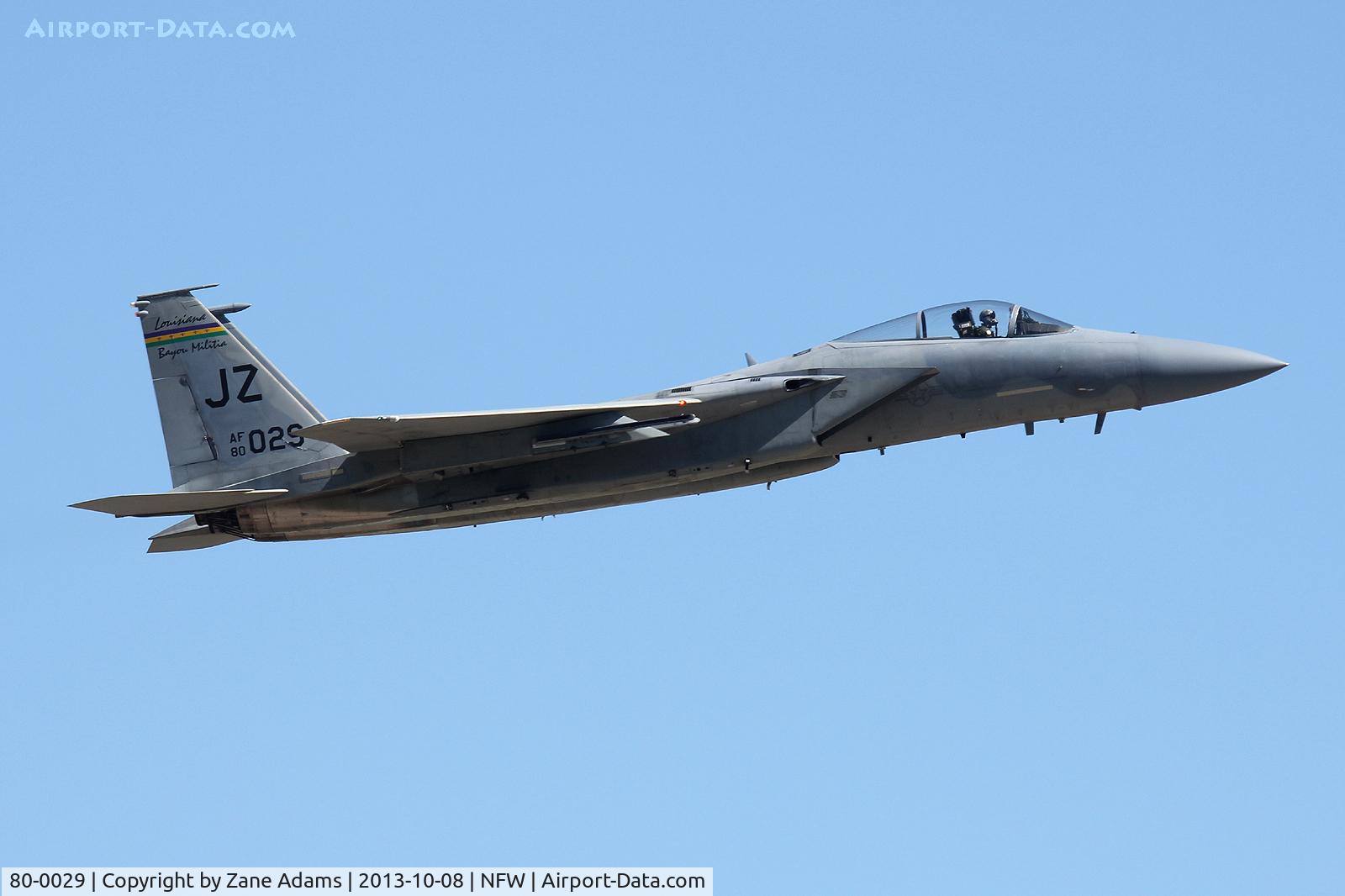 80-0029, 1980 McDonnell Douglas F-15C Eagle C/N 0679/C178, Departing NAS Fort Worth