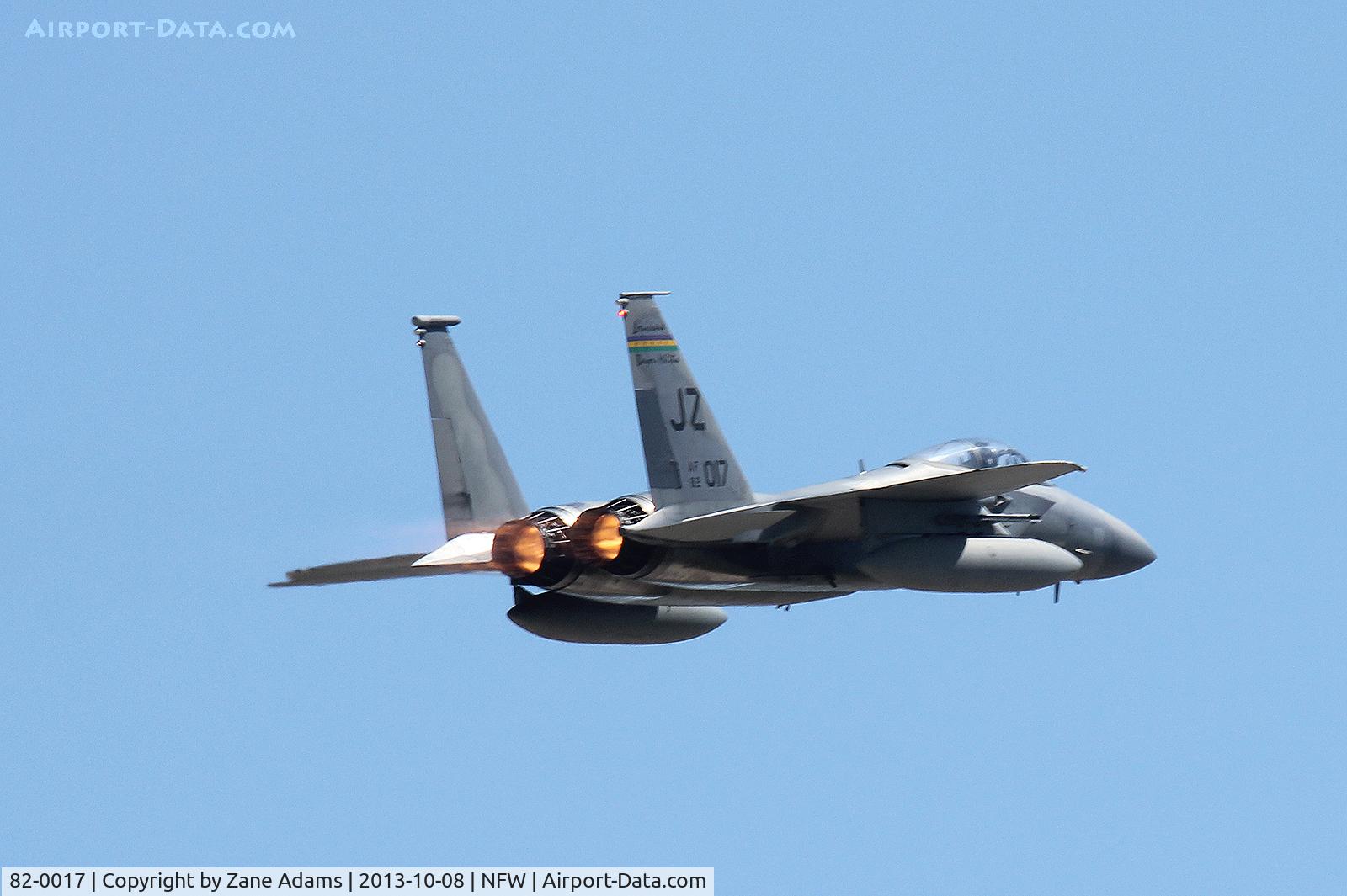 82-0017, 1982 McDonnell Douglas F-15C Eagle C/N 0830/C248, Departing NAS Fort Worth