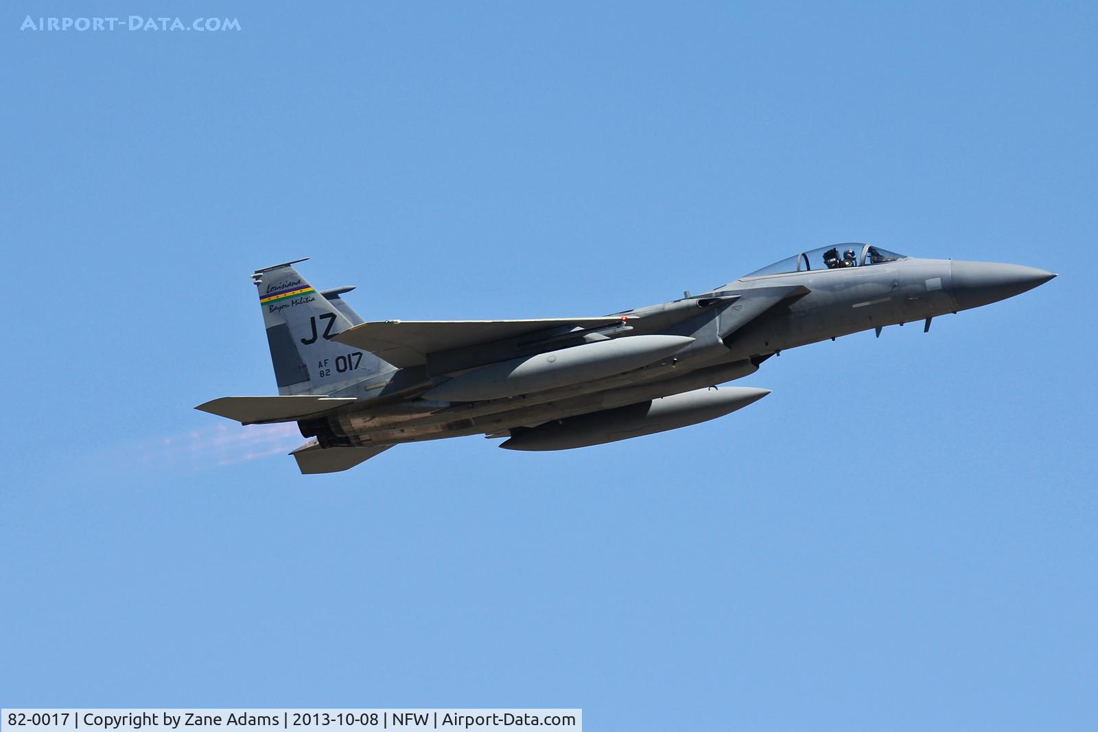 82-0017, 1982 McDonnell Douglas F-15C Eagle C/N 0830/C248, Departing NAS Fort Worth