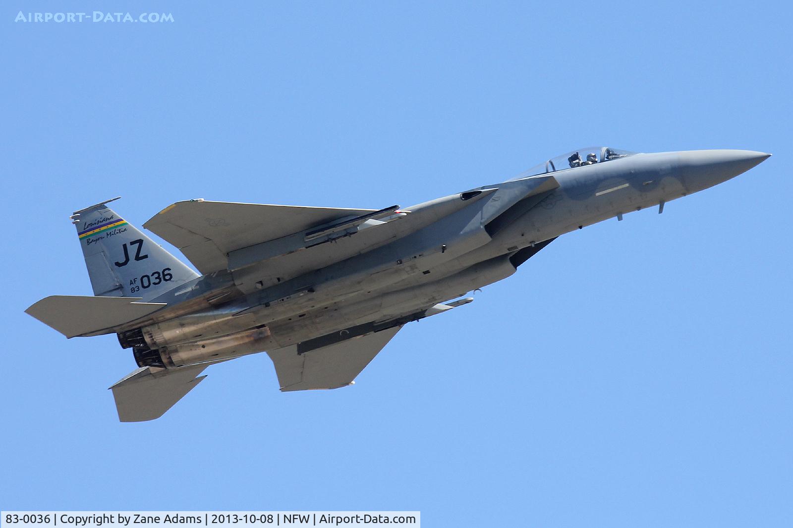 83-0036, 1983 McDonnell Douglas F-15C Eagle C/N 0892/C296, Departing NAS Fort Worth