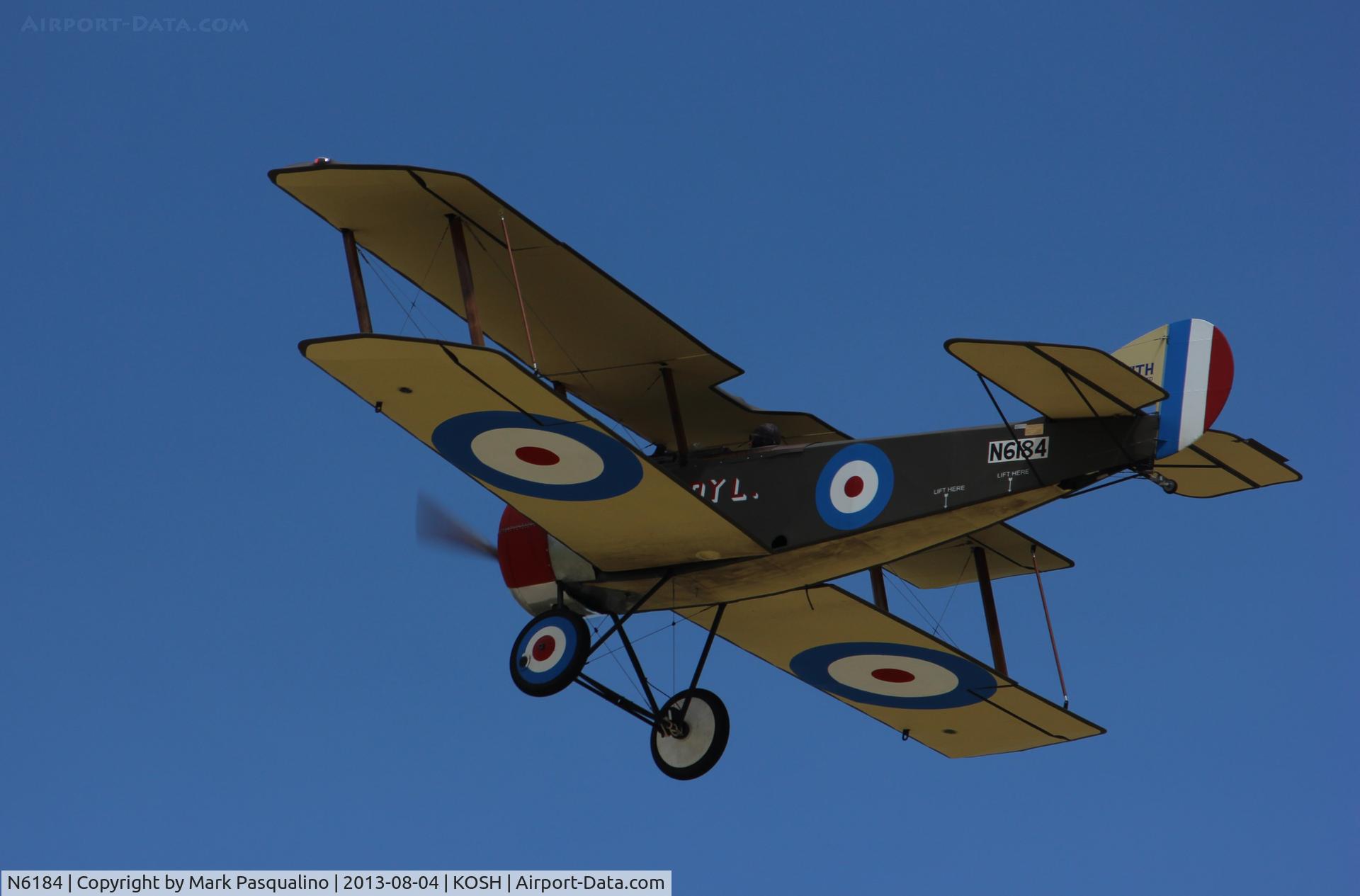 N6184, Sopwith Pup (LRT) Replica C/N Not found N6184, Sopwith Pup