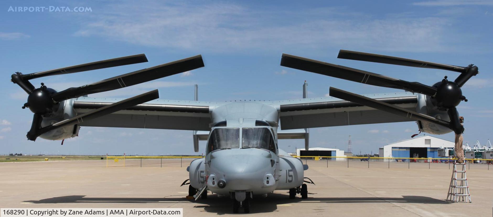 168290, 2013 Bell-Boeing MV-22B Osprey C/N D0207, On the ramp in Amarillo, TX