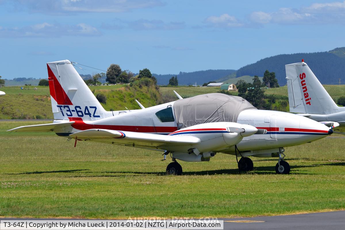 T3-64Z, Piper PA-23-250F Aztec C/N 27-8054025, At Tauranga