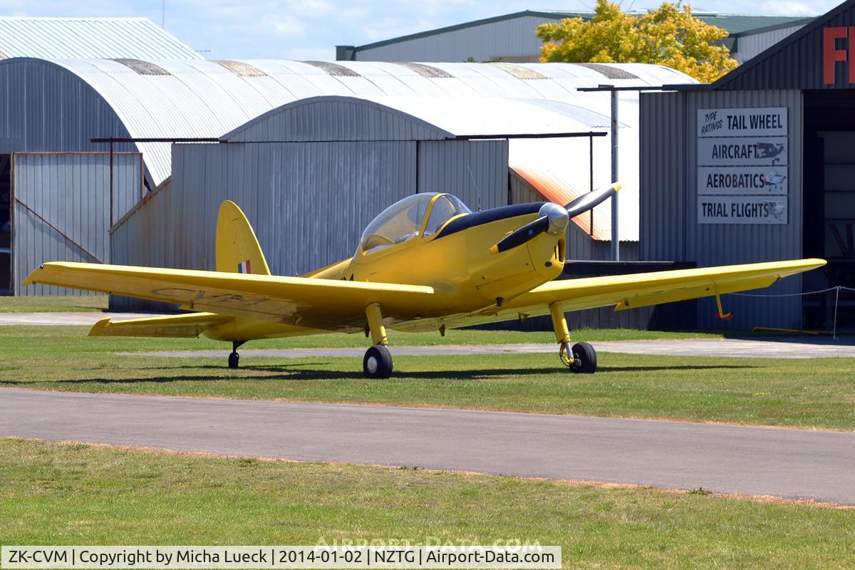 ZK-CVM, De Havilland Canada DHC-1A-1 Chipmunk C/N 34, At Tauranga