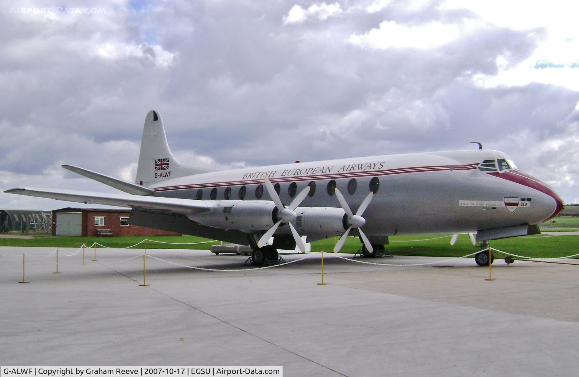 G-ALWF, 1952 Vickers Viscount 701 C/N 005, On dispaly at Duxford.