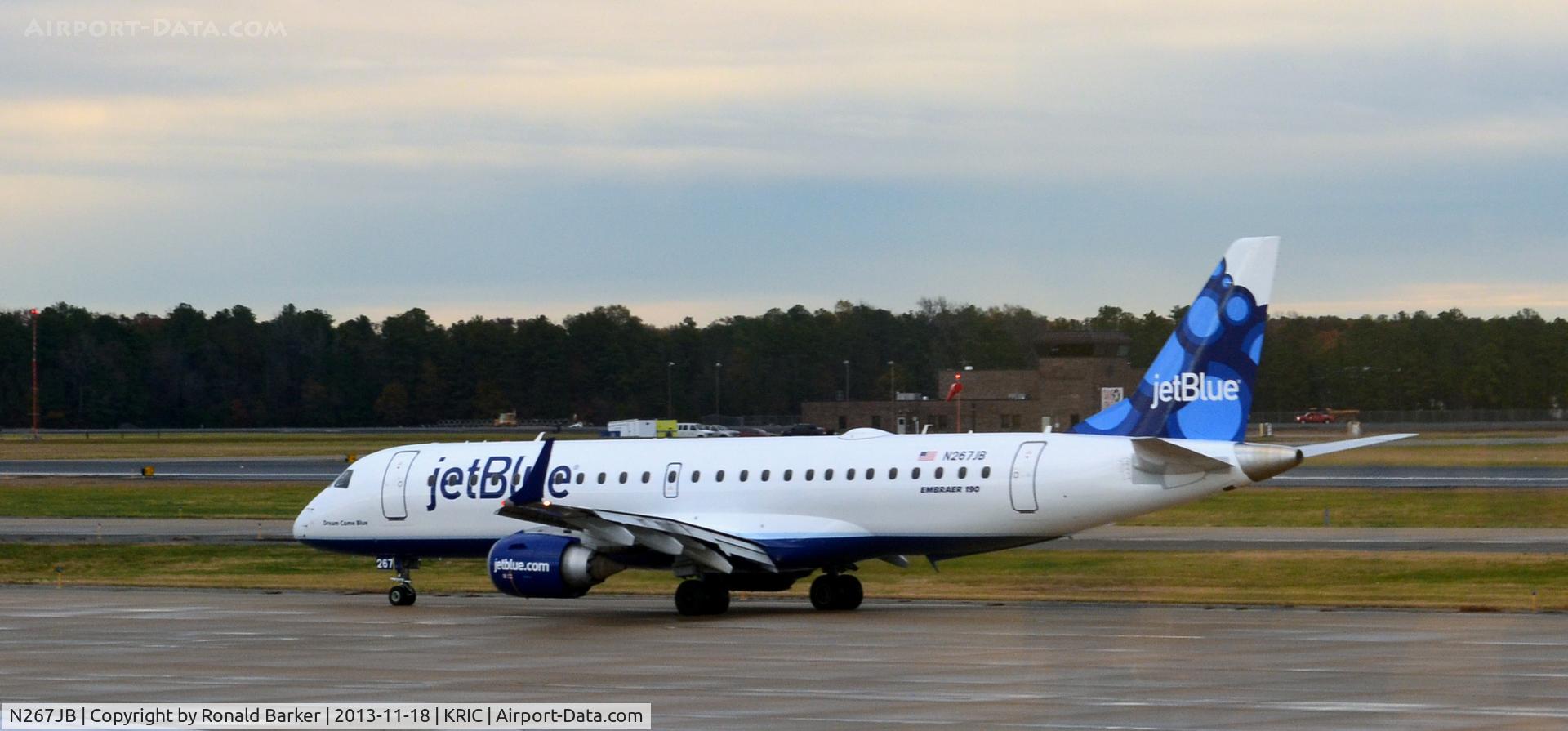 N267JB, 2007 Embraer 190AR (ERJ-190-100IGW) C/N 19000065, Taxi RIC