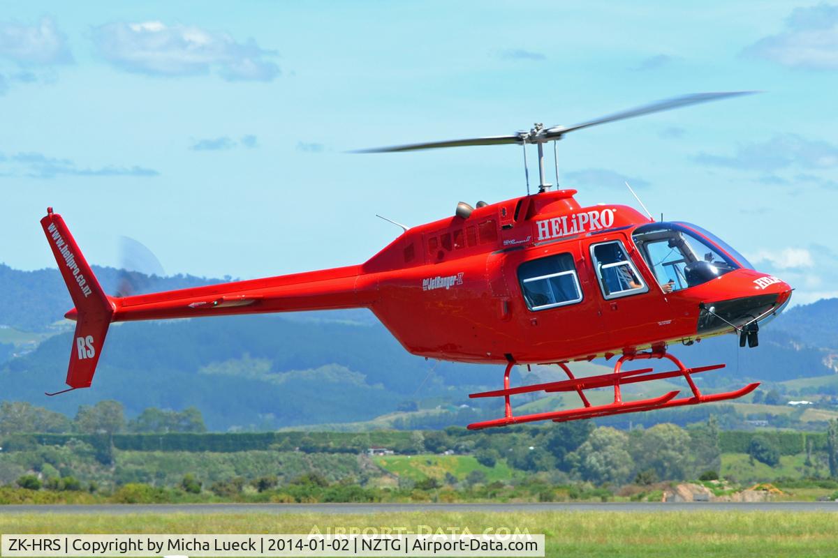 ZK-HRS, Bell 206B JetRanger C/N 877, At Tauranga