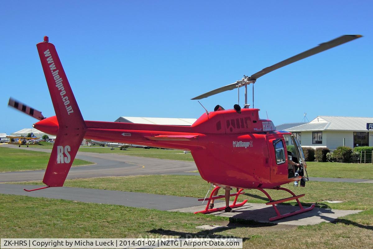 ZK-HRS, Bell 206B JetRanger C/N 877, At Tauranga