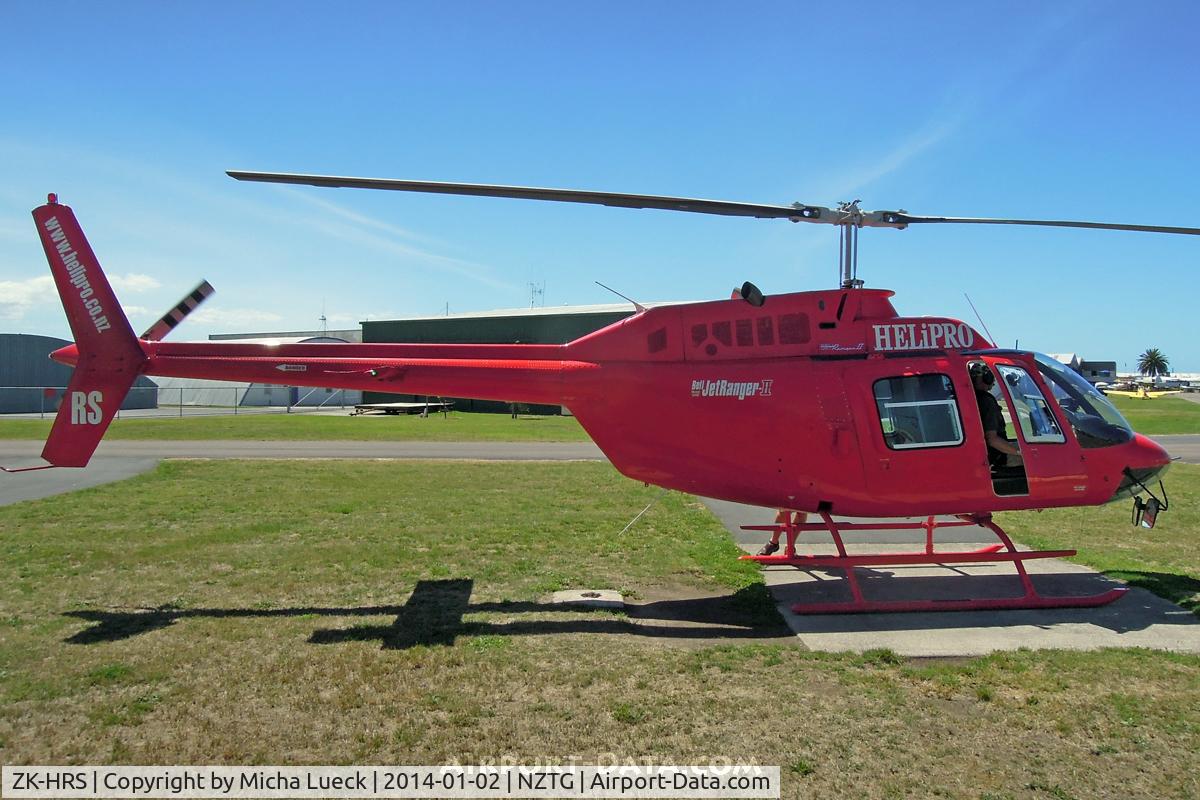 ZK-HRS, Bell 206B JetRanger C/N 877, At Tauranga