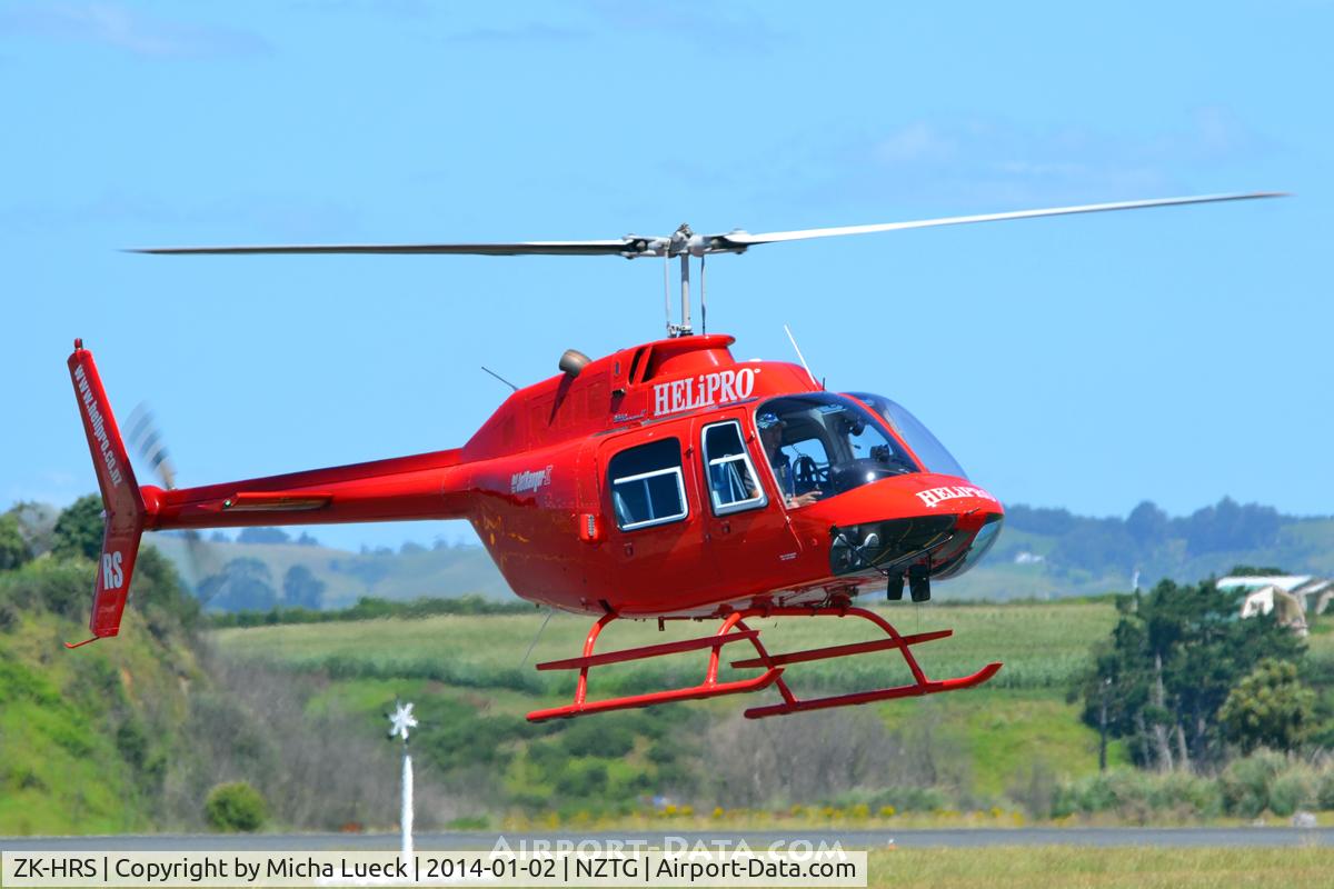 ZK-HRS, Bell 206B JetRanger C/N 877, At Tauranga