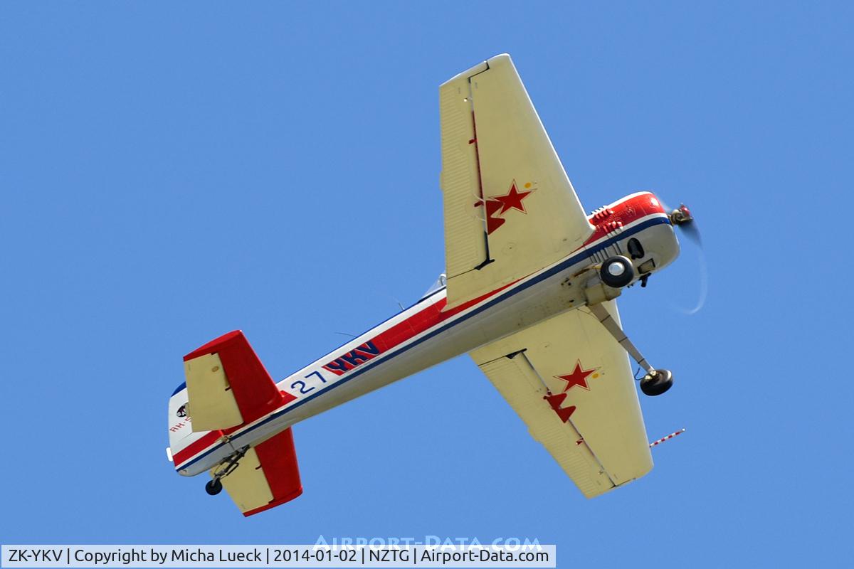 ZK-YKV, Yakovlev Yak-55M C/N 920402, At Tauranga