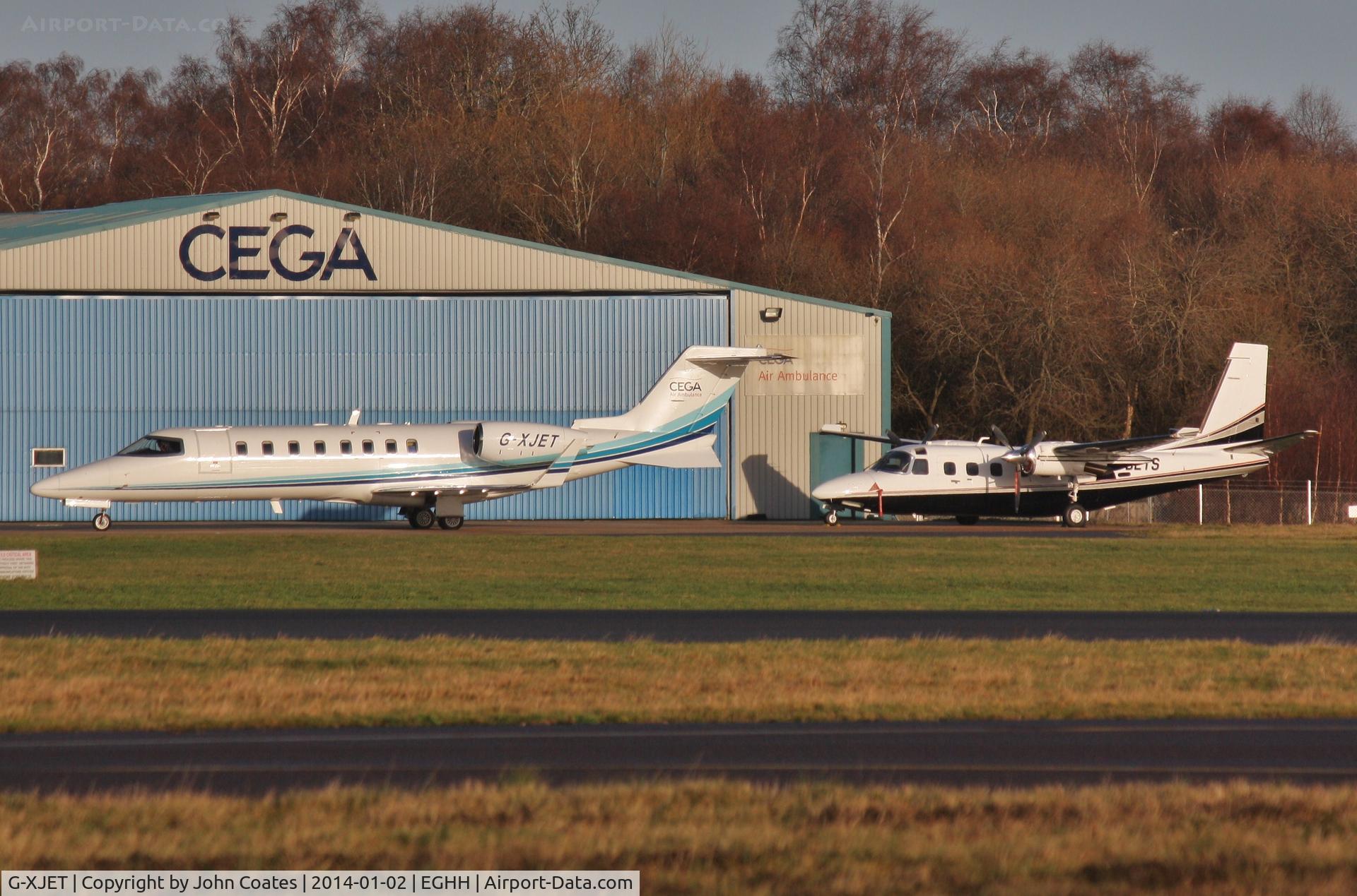 G-XJET, 2006 Learjet 45 C/N 45-311, Home at Cega with visiting RC690 M-BETS