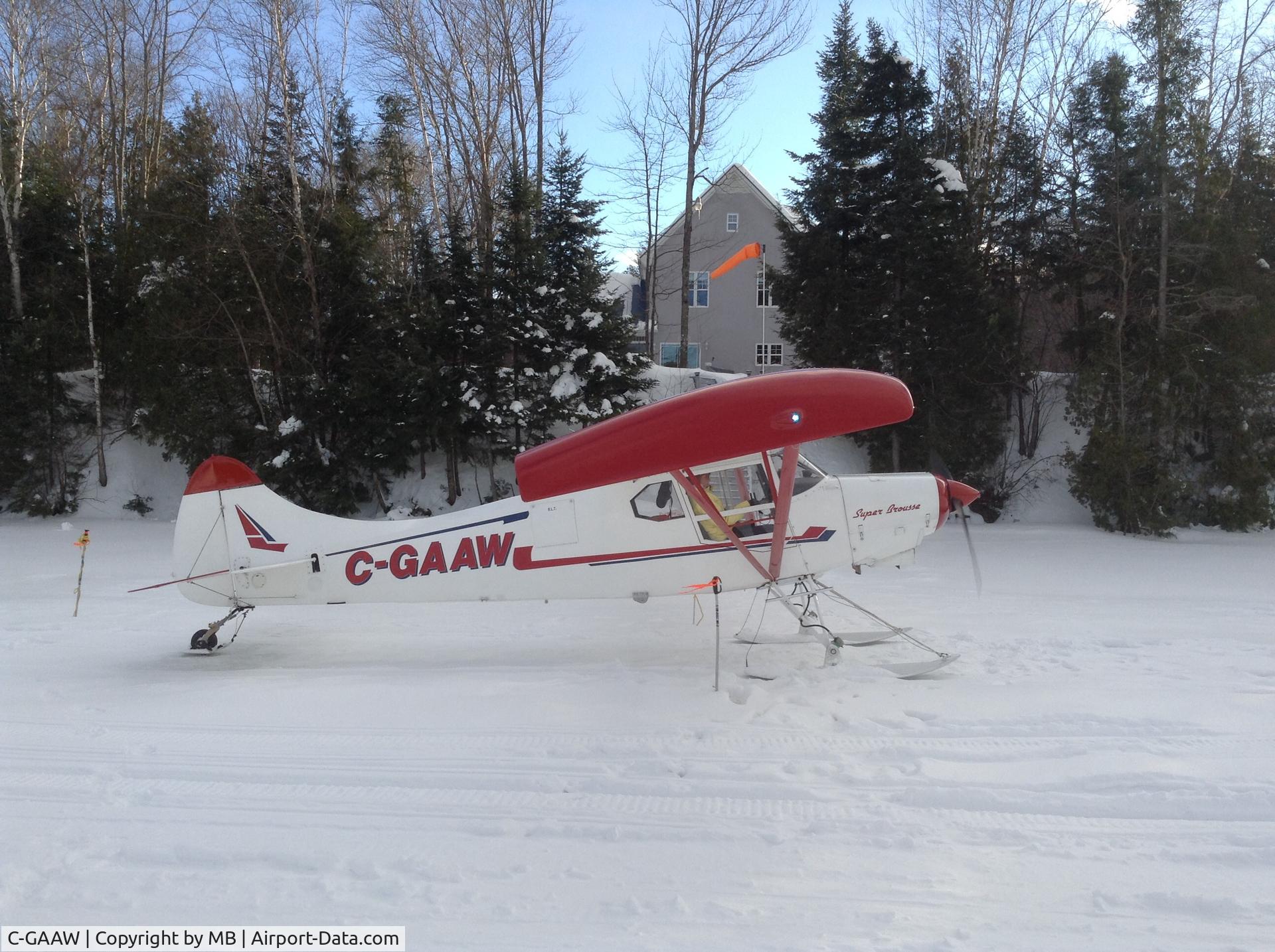 C-GAAW, 1998 Wag-Aero Super Brousse C/N 1, On skis