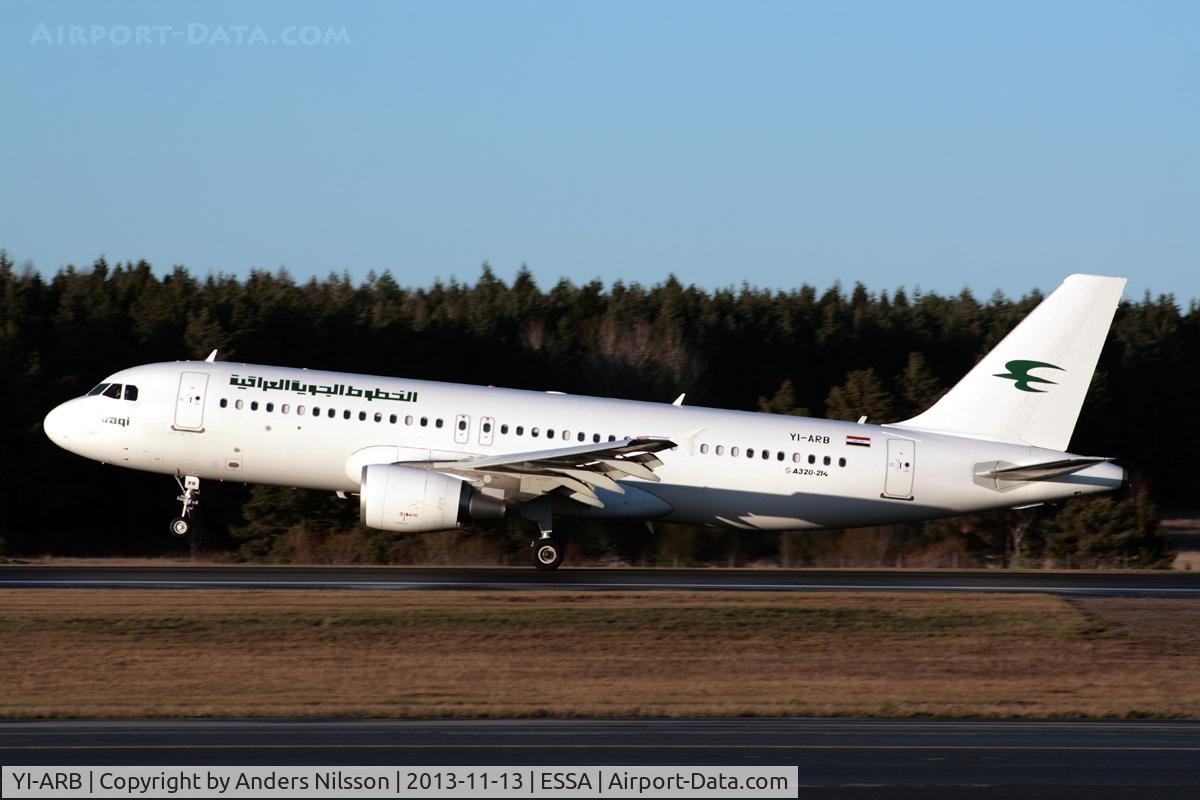 YI-ARB, 2012 Airbus A320-214 C/N 5290, Landing runway 26.