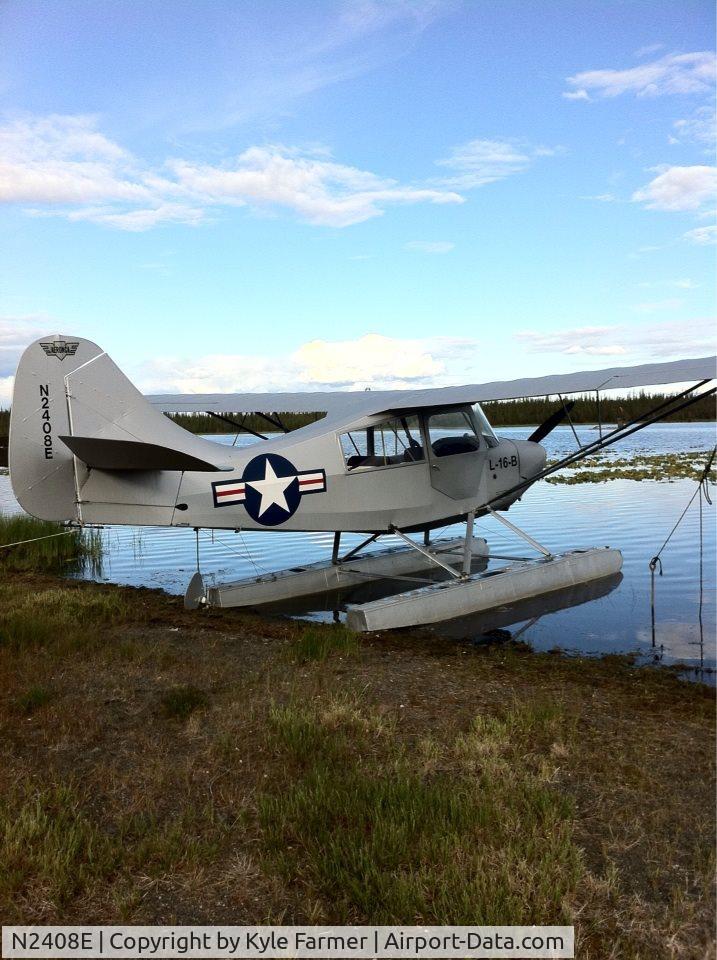 N2408E, 1946 Aeronca 7AC/CCM Champion C/N 7AC-5987, Scooter lake, Nelchina, AK