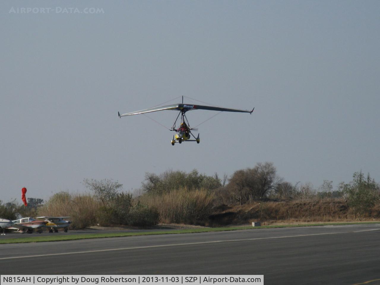 N815AH, 2006 Air Creation Tanarg C/N T06076, 2006 Air Creation TANARG, Rotax 912ULS 80 Hp tri-blade pusher prop, Weight-shift control Experimental class two-place LSA, landing Rwy 04