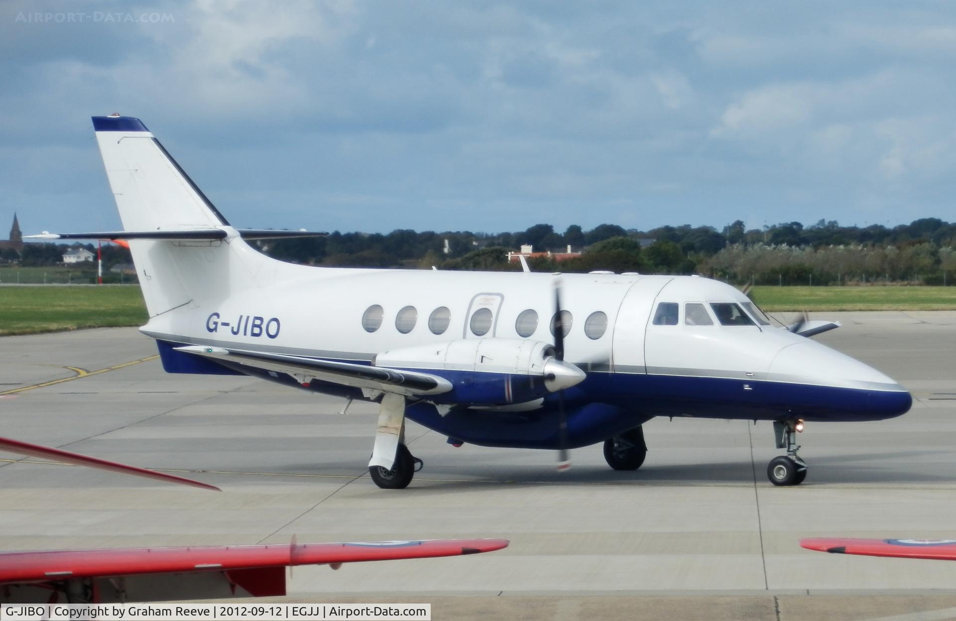 G-JIBO, 1986 British Aerospace BAe-3101 Jetstream 31 C/N 711, Just landed.