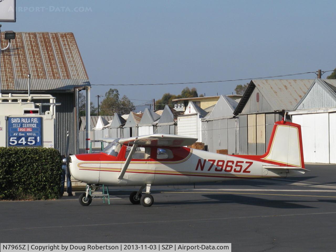 N7965Z, 1963 Cessna 150C C/N 15060065, 1963 Cessna 150C, Continental O-200 100 Hp, refueling