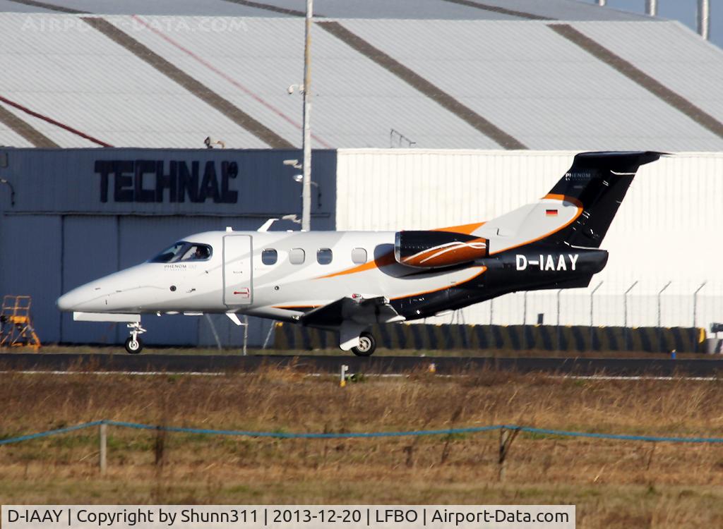 D-IAAY, 2011 Embraer EMB-500 Phenom 100 C/N 50000243, Taking of from rwy 32R