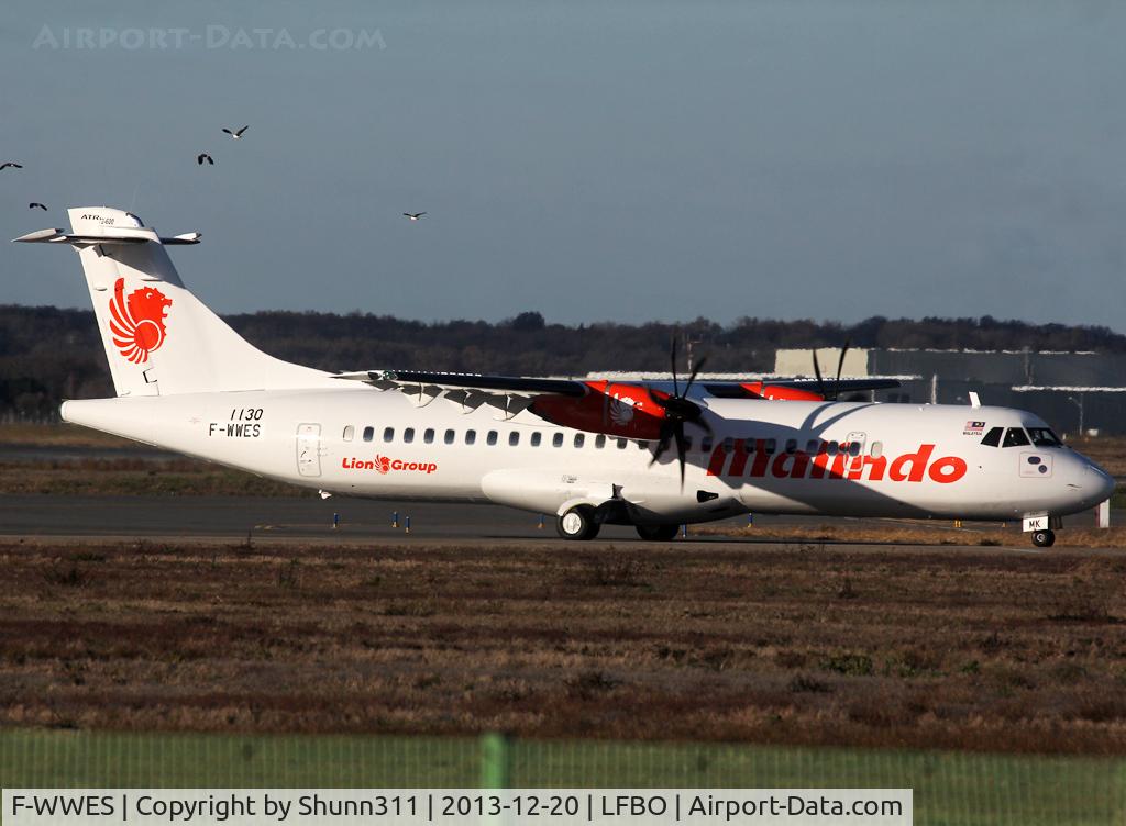 F-WWES, 2013 ATR 72-600 C/N 1130, C/n 1130 - To be 9M-LMK