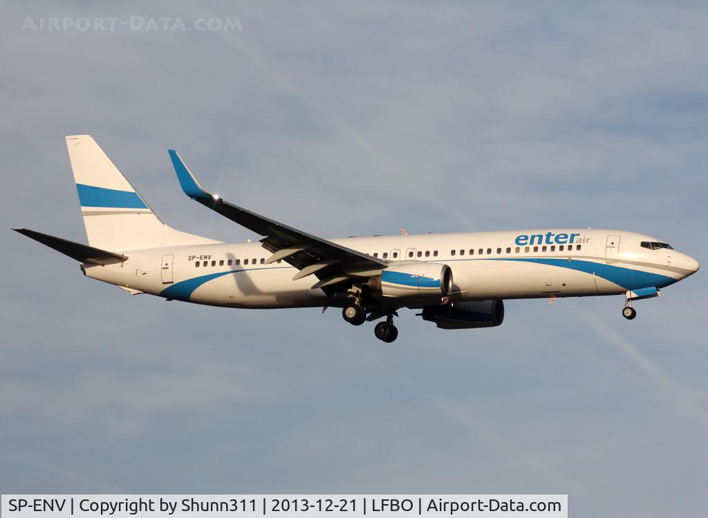 SP-ENV, 2003 Boeing 737-8BK C/N 33014, Landing rwy 14R