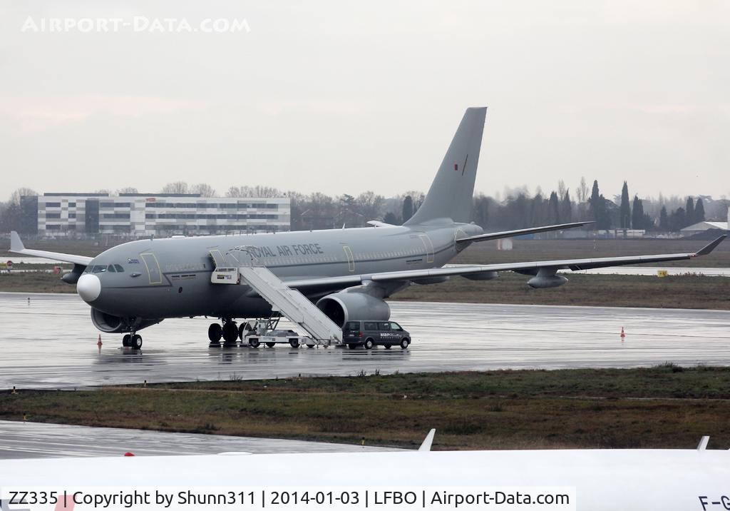 ZZ335, 2012 Airbus KC2 Voyager (A330-243MRTT) C/N 1334, Parked at the Cargo apron...