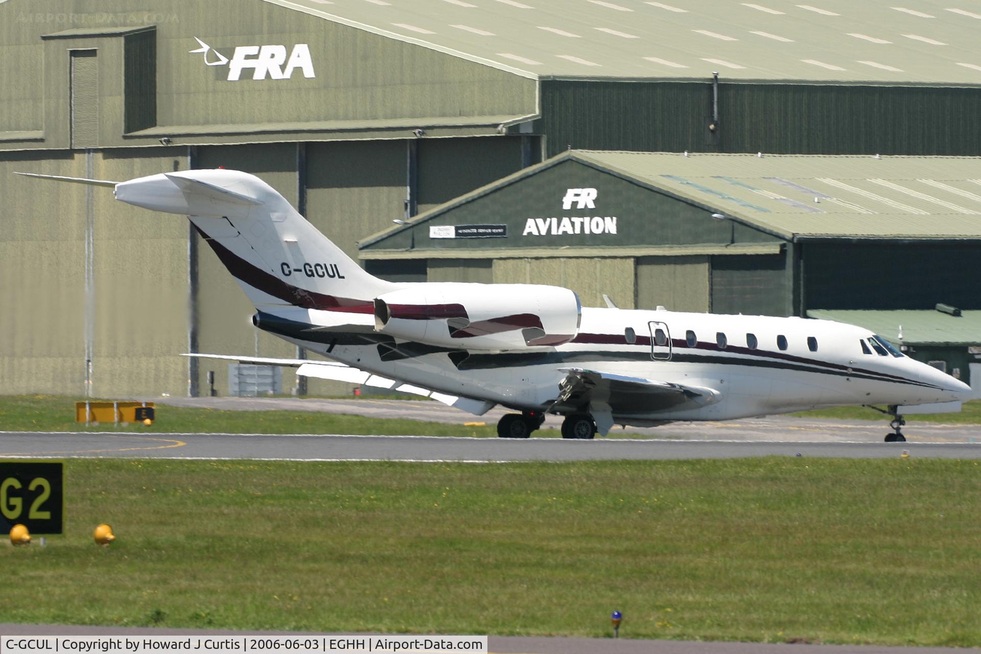 C-GCUL, 1999 Cessna 750 Citation X Citation X C/N 750-0090, A rare but rather nice visitor.