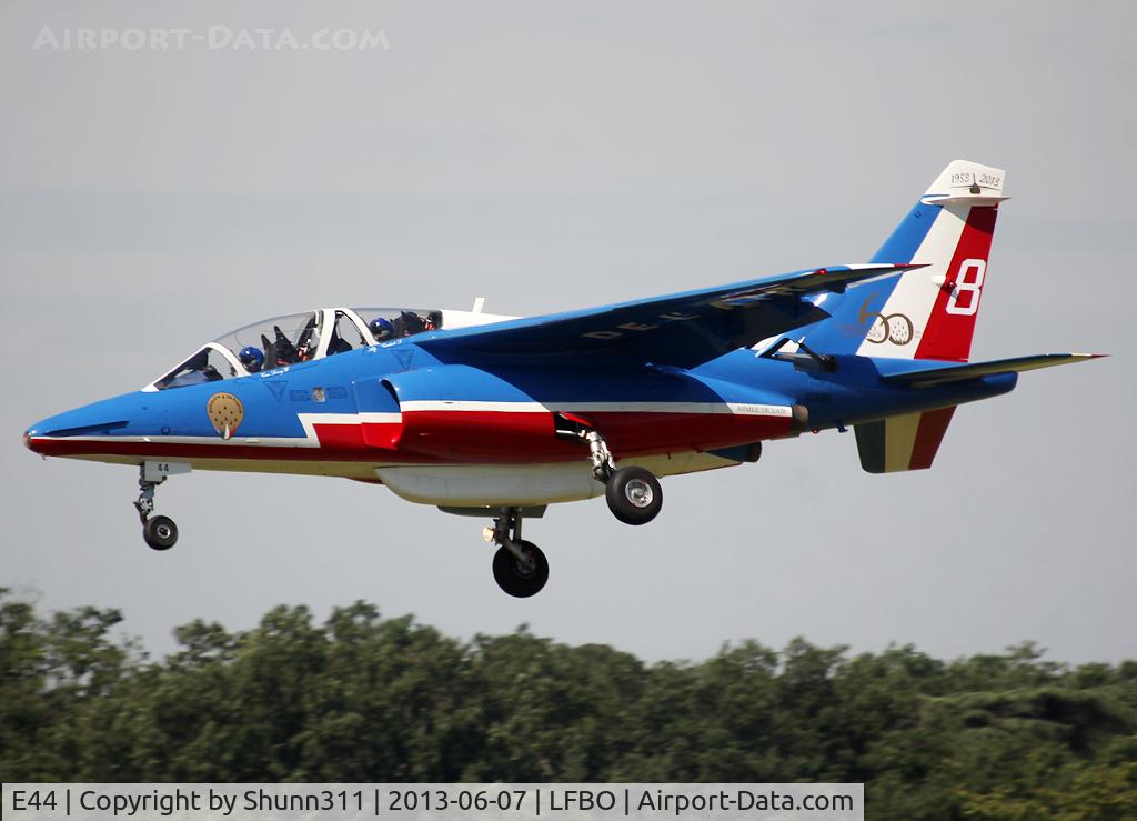 E44, Dassault-Dornier Alpha Jet E C/N E44, Landing rwy 14R for Muret Airshow 2013