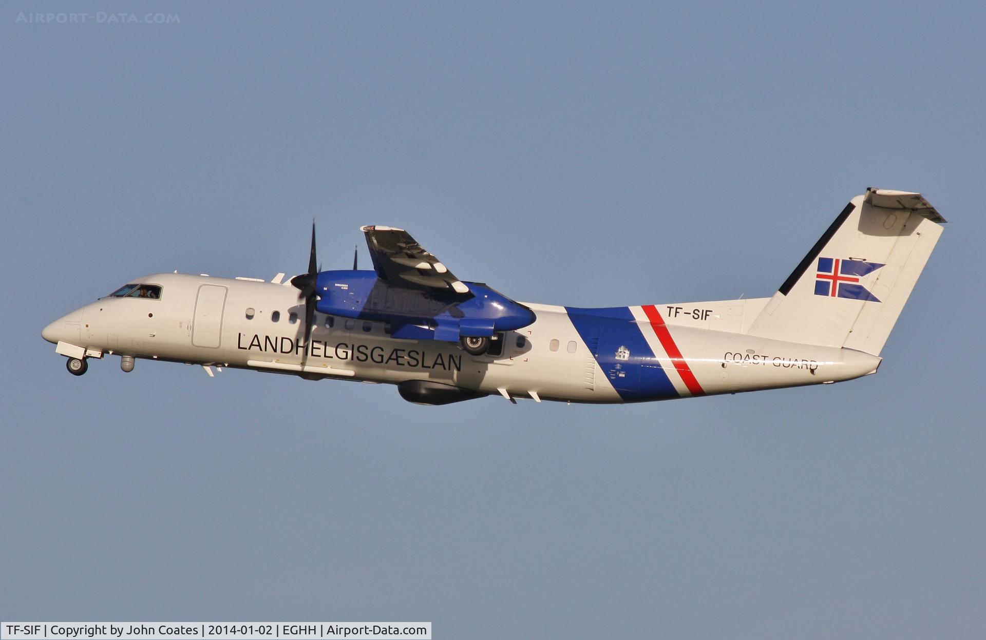 TF-SIF, 2008 De Havilland Canada DHC-8-314 Dash 8 C/N 660, Departing back home to Reykjavik.