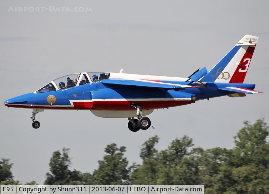 E95, Dassault-Dornier Alpha Jet E C/N E95, Landing rwy 14R for Muret Airshow 2013