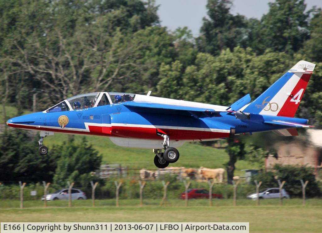 E166, Dassault-Dornier Alpha Jet E C/N E166, Landing rwy 14R for Muret Airshow 2013