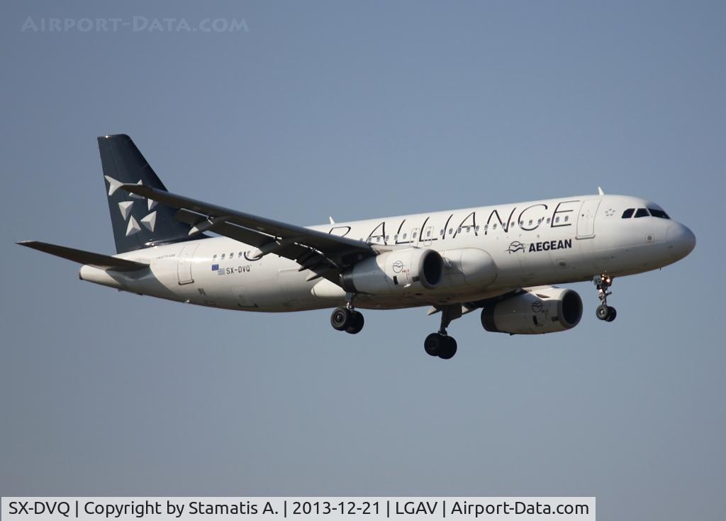 SX-DVQ, 2008 Airbus A320-232 C/N 3526, Landing on rwy 03L