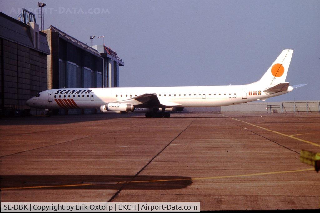SE-DBK, 1970 Douglas DC-8-63 C/N 46136, SE-DBK in full Scanair c/s