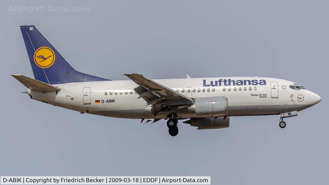D-ABIK, 1991 Boeing 737-530 C/N 24823, on final RW07R
