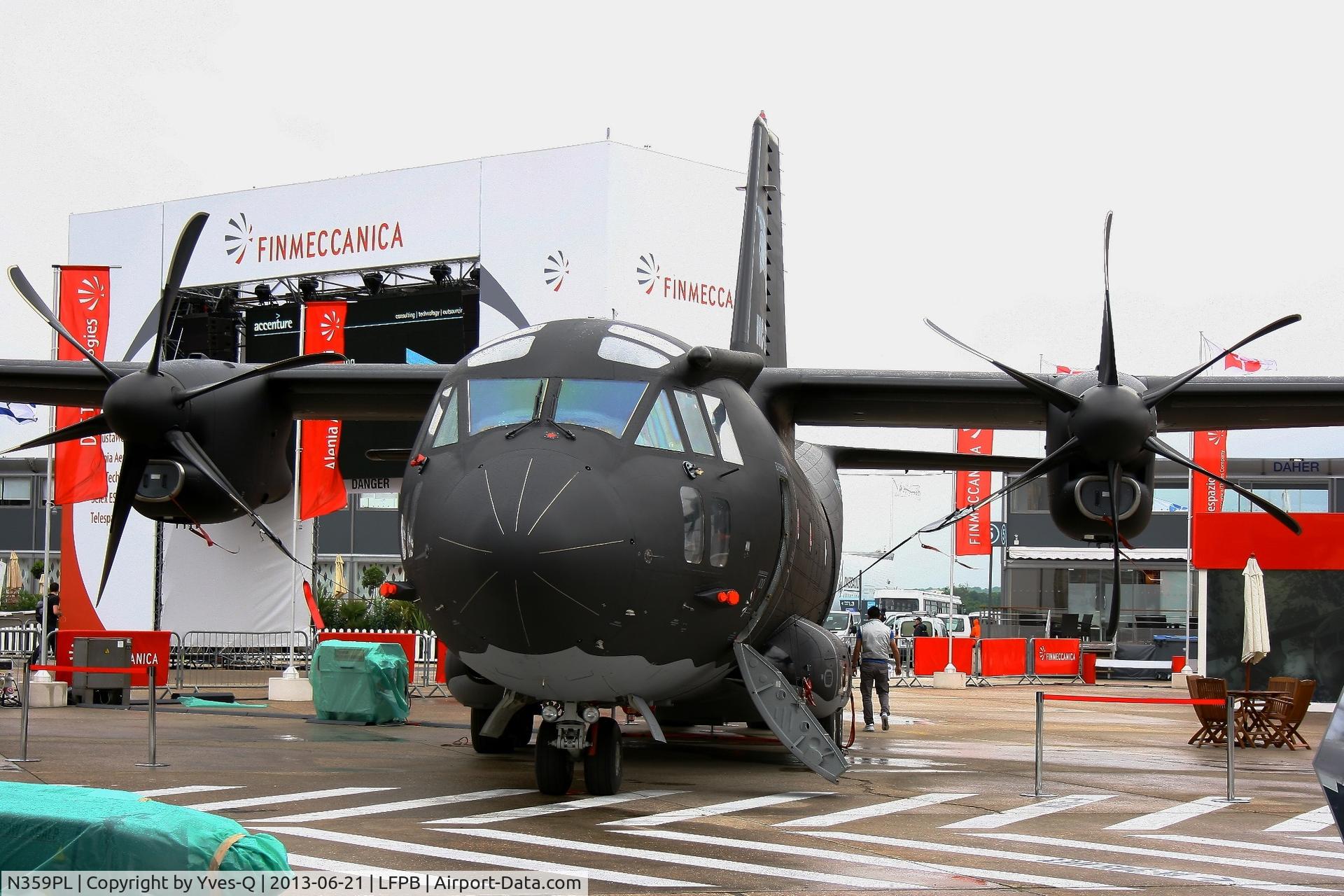 N359PL, Alenia MC-27J Spartan C/N 4126, Alenia C27J (N359PL - cn 4126), Static Display Paris-Le Bourget Air Show 2013. This C-27J is owned by Global Military Systems, a consortium comprised of L-3 Integrated Systems and Alenia North America.