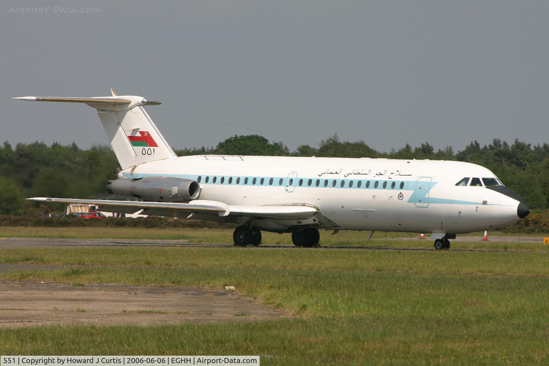 551, 1974 BAC 111-485GD One-Eleven C/N BAC.247, RAFO, doing engine runs. Notice the skin missing around the wing.