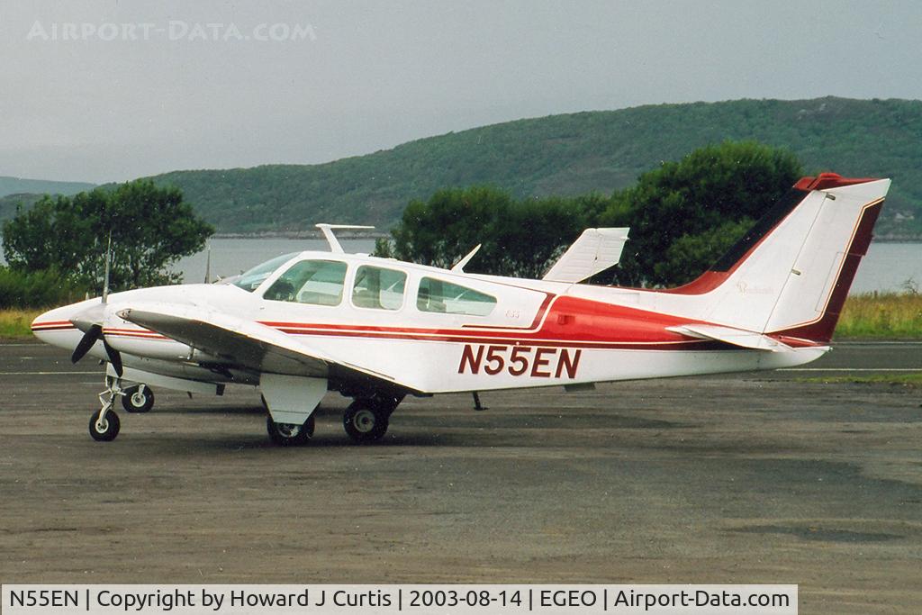 N55EN, 1973 Beech E-55 Baron C/N TE-942, A visitor here.