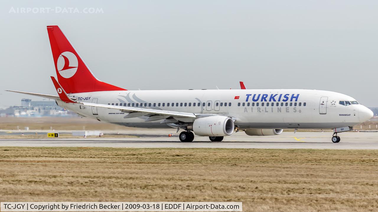 TC-JGY, 2008 Boeing 737-8F2 C/N 35738, departure via RW18W