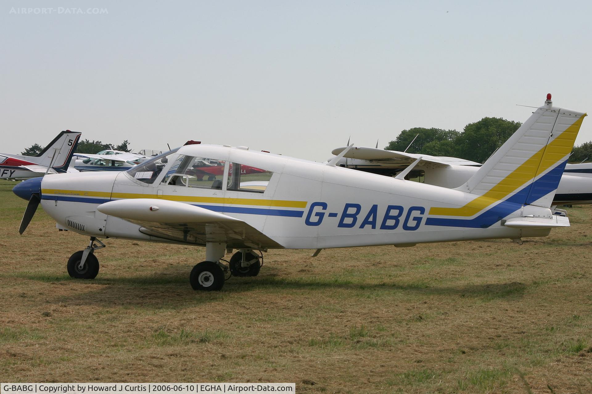 G-BABG, 1964 Piper PA-28-180 Cherokee C/N 28-2031, Privately owned.