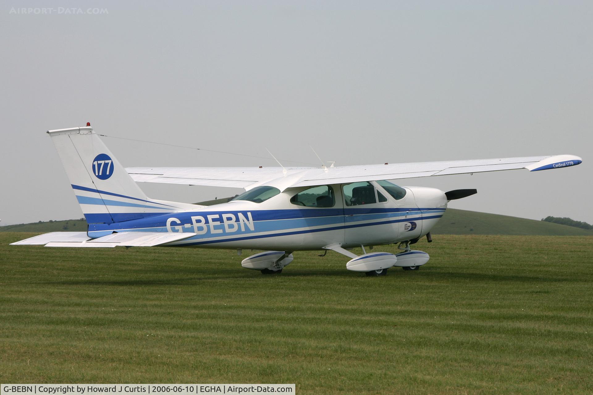 G-BEBN, 1971 Cessna 177B Cardinal C/N 17701631, Race number 177, at the Dorset Air Races.