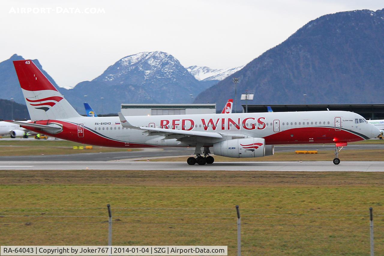 RA-64043, 2008 Tupolev Tu-204-100S C/N 64043, Red Wings