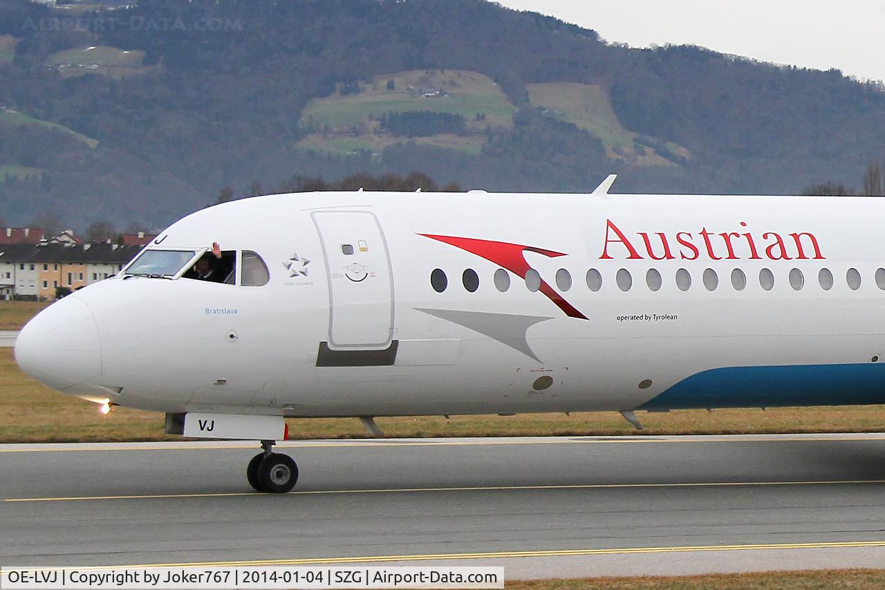 OE-LVJ, 1991 Fokker 100 (F-28-0100) C/N 11359, Austrian Airlines