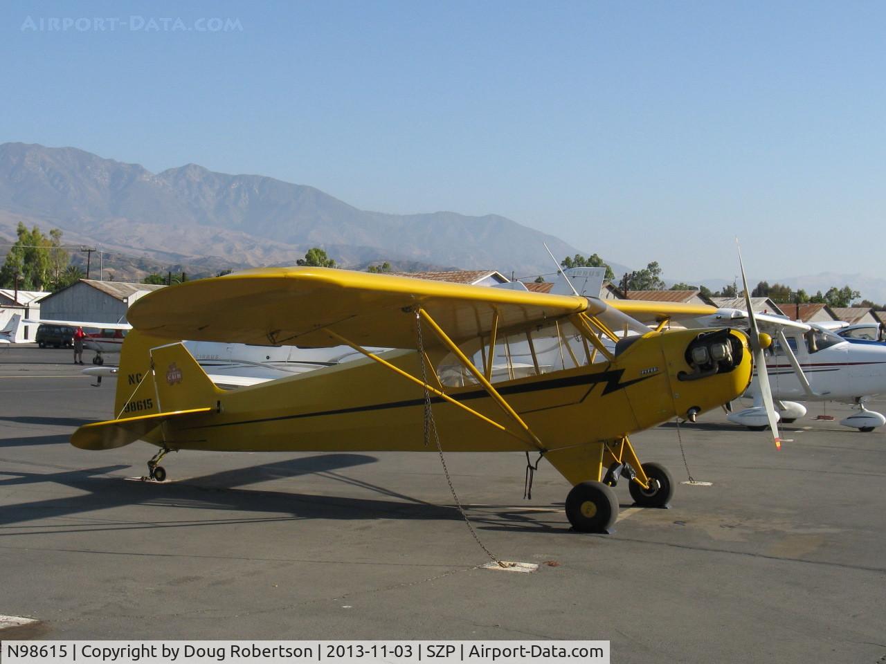 N98615, 1946 Piper J3C-65 Cub C/N 18838, 1946 Piper J3C-65 CUB, Continental A&C65 65 Hp