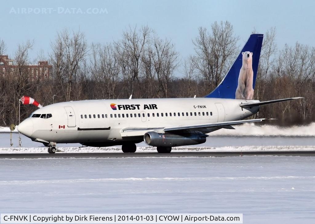 C-FNVK, 1984 Boeing 737-2R4C C/N 23130, Departing for Iqaluit (CYFB), early afternoon.