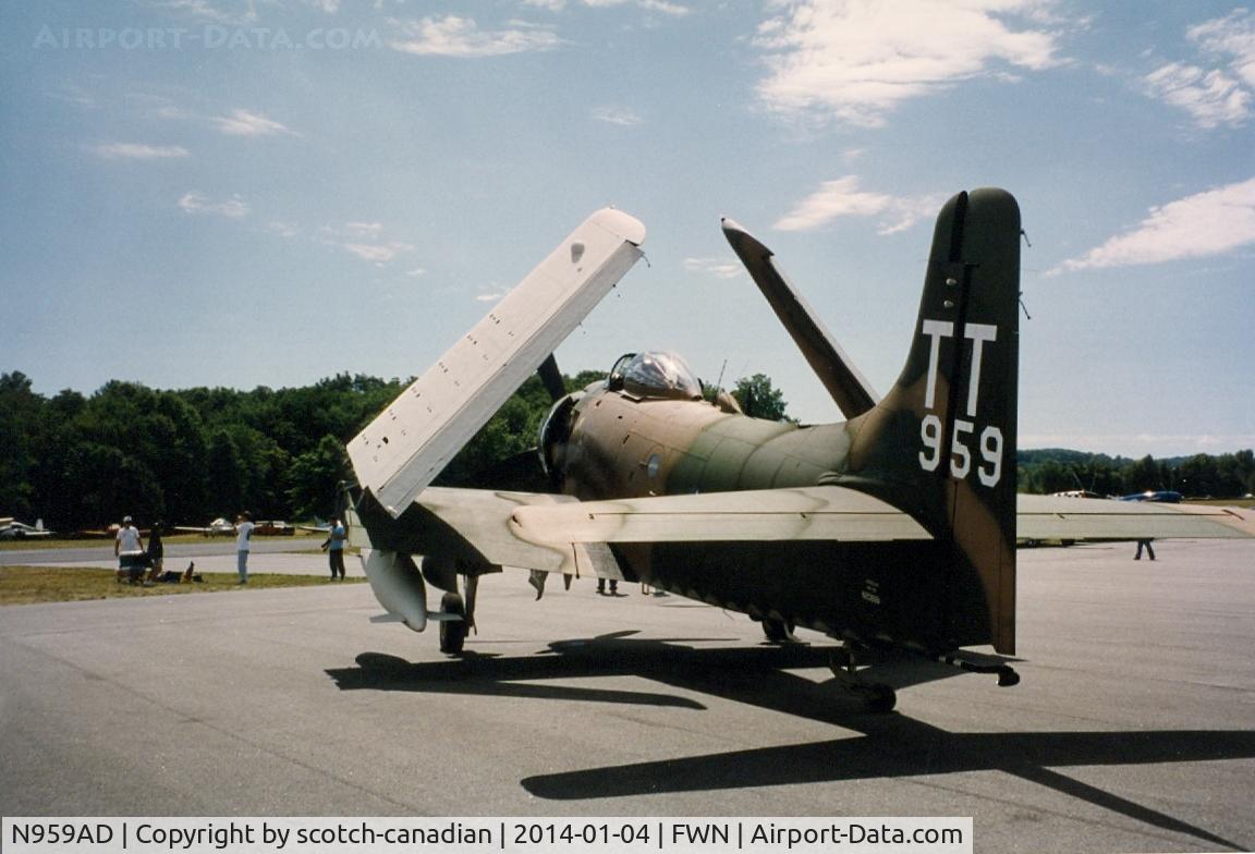 N959AD, Douglas A-1D Skyraider (AD-4NA) C/N 7759, Douglas AD-4N Skyraider, N959AD, at the 1993 Sussex Air Show, Sussex, NJ 