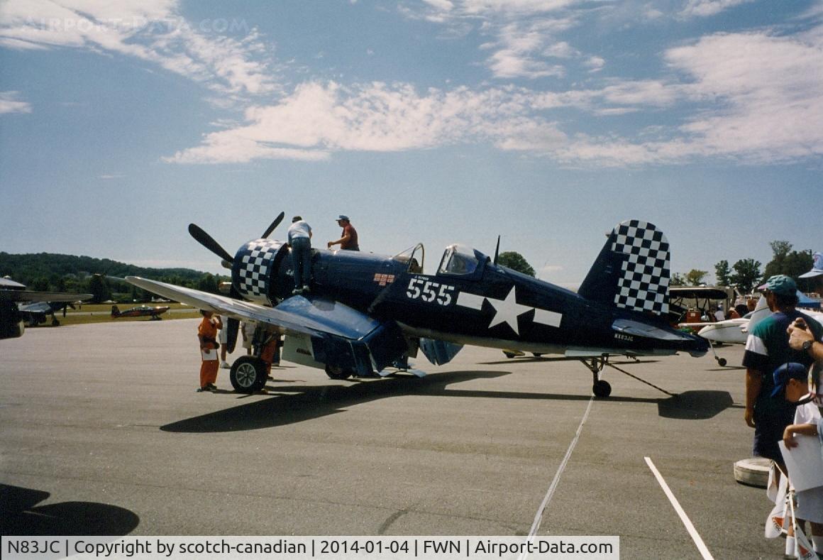 N83JC, 1943 Goodyear FG-1D Corsair C/N 67089, 1943 Goodyear FG1D, N83JC, at the 1993 Sussex Air Show, Sussex, NJ 
