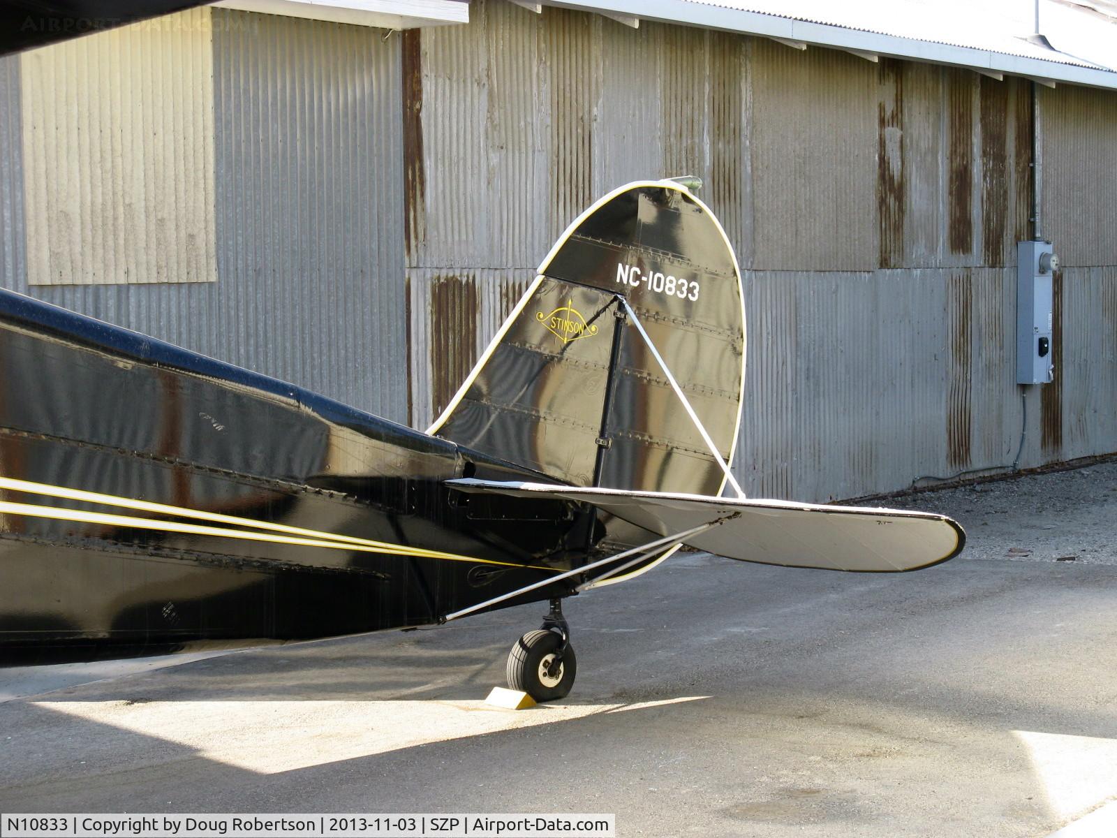 N10833, 1931 Stinson JR. S C/N 8027, 1931 Stinson JUNIOR S, Lycoming R680E 9 cylinder 215 Hp radial, tail logo